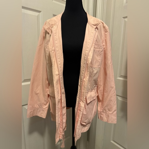 J Jill Pink Utility Jacket with Drawstring Waist - Picture 6 of 8